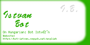 istvan bot business card